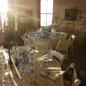 Dinner hosted at Hunting Island off Cape Newagen.