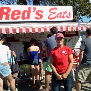 Debbie Gagnon stands in front of her establishment, Red's Eats, which sells in excess of 10 tons of lobster in their lobster rolls each summer. SUZI THAYER/Wiscasset Newspaper