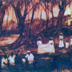 "Baptism," by Tom Cavanaugh, is on display at the Bay Street Gallery, one of 36 works in the current exhibition. "Baptism," by Tom Cavanaugh, is on display at the Bay Street Gallery, one of 36 works in the current exhibition.