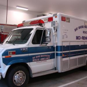 This 1991 ambulance arrived last month at the Edgecomb Fire Station, as a donation from an ambulance service in New York state. Fire Chief Roy Potter said he hopes it will wind up being used at fire scenes county-wide, as a “rehabilitation unit” for checking out firefighters after they have been inside a burning building. Potter discussed the ambulance with Edgecomb selectmen August 12. SUSAN JOHNS/Wiscasset Newspaper