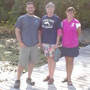  Assistant Coach Earl Brewer, Head Coach Nancy MacKinnon and Assistant Coach Sarah Currier. Courtesy of Meagan Hamblett