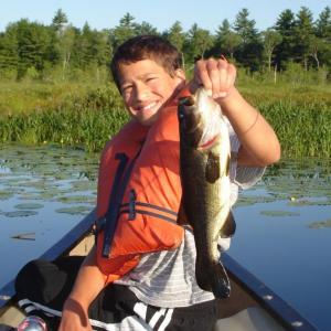 Great bass fishing on Little Dyer Pond is accessible through Hidden Valley Nature Center. Courtesy of HVNC