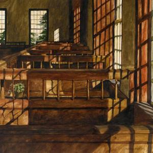 “The Meetinghouse,” 21 inches x 29 inches, Barbara Prey “The Meetinghouse,” 21 inches x 29 inches, Barbara Prey