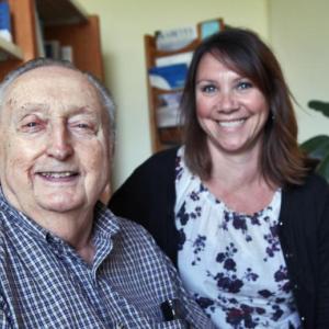 Roy Crawford, of East Boothbay, with Bobbi Jo McFarland, RN. McFarland, a Care Transitions Nurse at the Family Care Center, helped Crawford make the transition home after a recent stay in Maine Medical Center. Courtesy of Alan Crowell, Lincoln County Healthcare Roy Crawford, of East Boothbay, with Bobbi Jo McFarland, RN. McFarland, a Care Transitions Nurse at the Family Care Center, helped Crawford make the transition home after a recent stay in Maine Medical Center. Courtesy of Alan Crowell, Lincoln County Healthcare