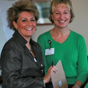 Lincoln County Healthcare Senior Vice President of Hospital Operations Cindy Wade, RN, (left) with Lincoln County Healthcare Director of Quality Management and Safety Cindy Coyne, RN. Courtesy of Lincoln County Healthcare