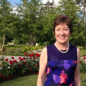 Sen. Susan Collins came to the Boothbay region for a campaign fundraiser on August 7. RYAN LEIGHTON/Boothbay Register