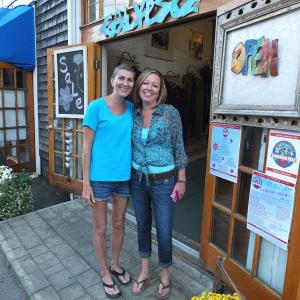 Lori Mitchell and Lori Pecor, event organizers for Harbor Fest 2013. RYAN LEIGHTON/Boothbay Register