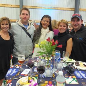 DEB POWERS, left, from Saco shared a table with Mark and Angela Feldser and Kira and Mike Pridham. SUZI THAYER/Boothbay Register