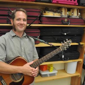 Mark Phillips will be teaching at Southport Central School starting this year. Phillips said he wants students to become inspired by music and to hopefully turn it into a hobby for life. BEN BULKELEY/Boothbay Register