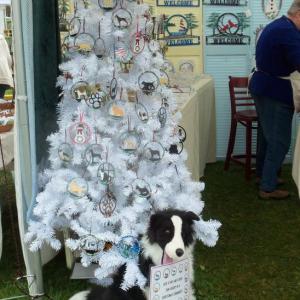 Not too early to think about Christmas when you’re shopping at the Fall Foliage Festival. LISA KRISTOFF/Boothbay Register