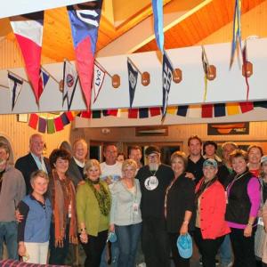 That's a wrap! The cast, crew and fundraising committee celebrate the wrap party at Boothbay Harbor Yacht Club. GARY DOW/Boothbay Register