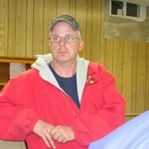 Edgecomb Fire Chief Roy Potter listens to comments by the planning board's vice chairman Barry Hathorne, at the October 21 Edgecomb selectmen's meeting. SUSAN JOHNS/Wiscasset Newspaper