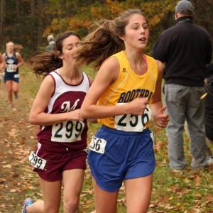 Kate Friant finished fourth for BRHS and 42nd overall at 24:14. SUE MELLO/Boothbay Register