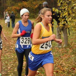 Brooke Alley was the seventh Lady Seahawk to cross the finish line at 25:53. SUE MELLO/Boothbay Register 