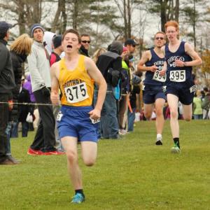 Kyler Carty finished sixth for BRHS at 19:11. SUE MELLO/Boothbay Register