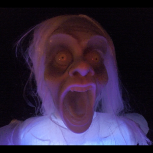 A ghastly figure emerges from the woods. RYAN LEIGHTON/Boothbay Register