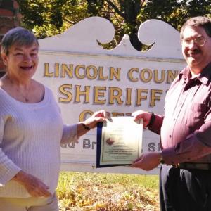Debbie Mullen, president of Lincoln County TRIAD, with Detective Robert McFetridge, Lincoln County Domestic Violence Investigator for the Lincoln County Sheriff's Office and member of TRIAD. Both will be attending the Senior Appreciation Day. Courtesy of Athena Taylor Debbie Mullen, president of Lincoln County TRIAD, with Detective Robert McFetridge, Lincoln County Domestic Violence Investigator for the Lincoln County Sheriff's Office and member of TRIAD. Both will be attending the Senior Appreciation Day. Courtesy of Athena Taylor