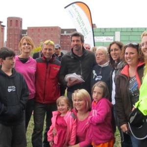 The Team Dyer Neck Gang with Patrick Dempsey during the Dempsey Challenge October 12 and 13. Courtesy of Sarah Blackman