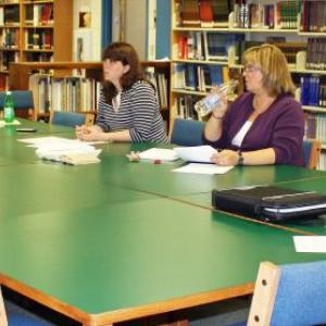 MEET THE NEW BOOSTERS — A brand-new website, communication through email, and an expanded focus including other activities (not just sports): this is the new 2013 Boosters Club. At a recent meeting, Boosters’ board of directors discussed plans for the year. From left are Heather O’Brien, Heather Brewer (back turned), Tracy Smith, Elizabeth Barter, Becky Allen and Athletic Director Allan Crocker. Not present are Candie Crocker, Sarah Goodroe and Mindy LaBrecque. NICOLE LYONS/Boothbay Register MEET THE NEW BOOSTERS — A brand-new website, communication through email, and an expanded focus including other activities (not just sports): this is the new 2013 Boosters Club. At a recent meeting, Boosters’ board of directors discussed plans for the year. From left are Heather O’Brien, Heather Brewer (back turned), Tracy Smith, Elizabeth Barter, Becky Allen and Athletic Director Allan Crocker. Not present are Candie Crocker, Sarah Goodroe and Mindy LaBrecque. NICOLE LYONS/Boothbay Register