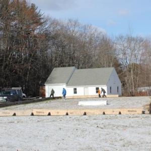 Photo of Boothbay ice rink construction