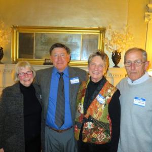 New officers for the Lincoln County Historical Association Board of Trustees includes, from left, Merry Fossel, vice president; Ed Kavanagh, president; Christine Hopf-Lovette, secretary; and Bill Brewer, treasurer. Courtesy of LCHA LCHA board