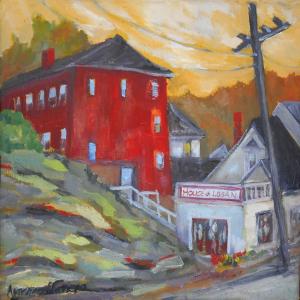 "Scenery Hill" by Margaret Canepa is one of the 12x12 art works for sale during the Art in the Square event at the Boothbay Region Art Foundation.