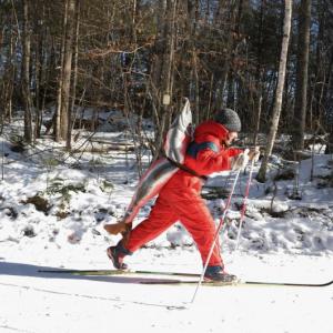 salmon skiing