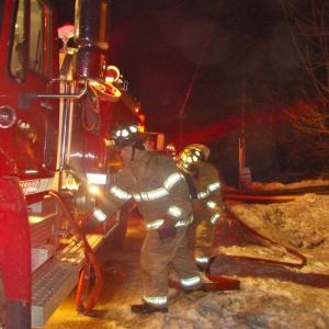 Firefighters at Alna home fire