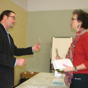 Molnlycke town meeting Fred Libby Joan Barnes