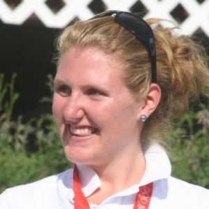 Eleanor “Elle” Logan, as she appeared after returning home from Beijing with her first gold medal. File photo Logan