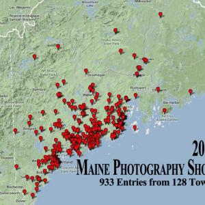 At entry deadline, Maine Photography Show committee member and webmaster, Norbert Leser, reported 933 entries from 345 photographers representing 128 Maine towns and cities. Juror Freeman Patterson narrowed the field to just 105 images. Courtesy of the Boothbay Region Art Foundation ME Photography Show