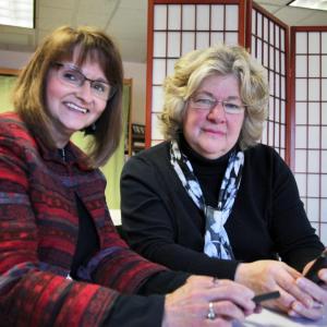 When Claudia Leighton, right, needs help controlling her diabetes, LincolnHealth Certified Diabetes Educator Karen Lane, RN, offers care she can trust and a relationship she can rely on. Courtesy of Alan Crowell/LincolnHealth Leighton, Lane