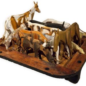 This sculpture by Bernard Langlais will be on view at the Center for Maine Contemporary Art in Rockport on the “Langlais Art Trail” this spring. Courtesy of Center for Maine Contemporary Art