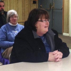 MARIAN ANDERSON announced her resignation as Edgecomb Code Enforcement Officer at the February 10 Edgecomb Selectmen meeting. SUSAN JOHNS/Wiscasset Newspaper