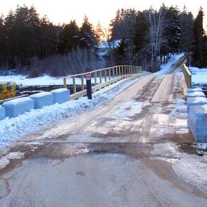 The Pratts Island Bridge is complete except for its rails. The ones in place now are temporary. SUZI THAYER/Boothbay Register