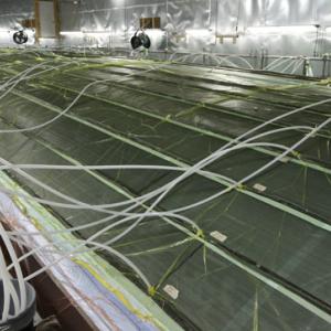 The hull mould about to be created in Hodgdon’s oven. Courtesy of Hodgdon Yachts