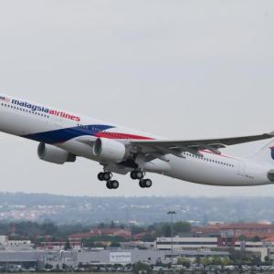 A Malaysia Airlines plane.