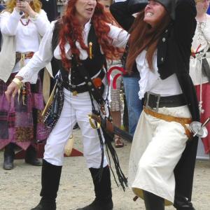 Theatrical Fighting: Dark Rose Pirate recruits will have the opportunity to learn many types of theatrical combat, including hand-to-hand, swords, pistols and muskets. Courtesy of Michael Morrison