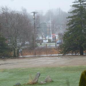 The old tennis court space, leveled out and ready for rebuilding. KATRINA CLARK/Boothbay Register
