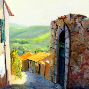“Colors of Italy,” oil by Cheryl Blaydon Cheryl Blaydon