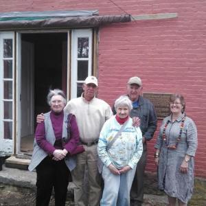 Left to right, Joyce Tuttle, Bob Reed, Jo Cameron, Bob Brown and Susie Stephenson. Courtesy of Tom Blackford