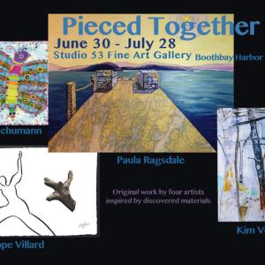 "Pieced Together" show collage