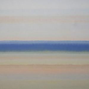 Untitled, #104. It is 48" high x 63 1/4" wide. Oil on canvas. George Lovette Untitled 104