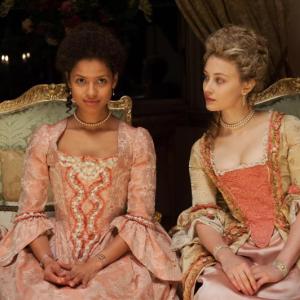 Gugu Mbatha-Raw, left, stars as "Belle," with Sarah Gadon. The film opens at the Lincoln Theater Friday, June 27 at 7 p.m. Courtesy of the Lincoln Theater