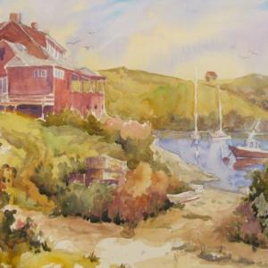 “Monhegan Harbor” by Jan Kilburn