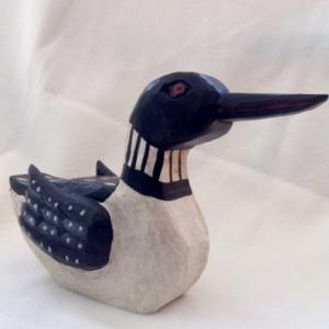 Loon carving by Daniel Strawser, Sr