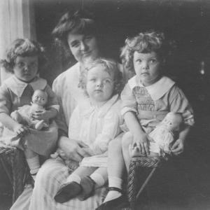 Circa 1920 photo of Harold "HK" Merrow's wife, Sara, and their three daughters from left to right: Susan, Sally (mother of the article authors) and Betsy.