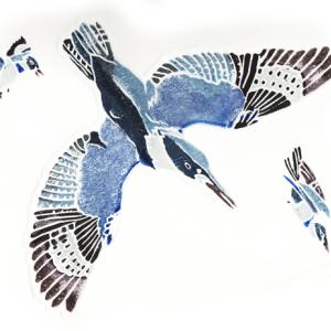 ‘Barrett’s Park Kingfisher’ by Kim and Philippe Villard of Villard Studios. Courtesy of the Villards Barretts Park Kingfisher, Kim and Philippe Villard