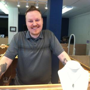 GABRIEL ADAMS recently opened his new store, Gabriel’s Jewelry Studio, at 49 Commercial Street in Boothbay Harbor. SUZI THAYER/Boothbay Register