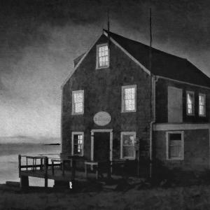 “The Barnacle, Monhegan,” the digital image preceding the enhanced version, by David Higgins